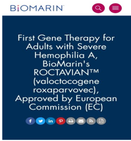 Image of Biomarin press release