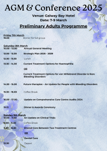 AGM preliminary adults programme