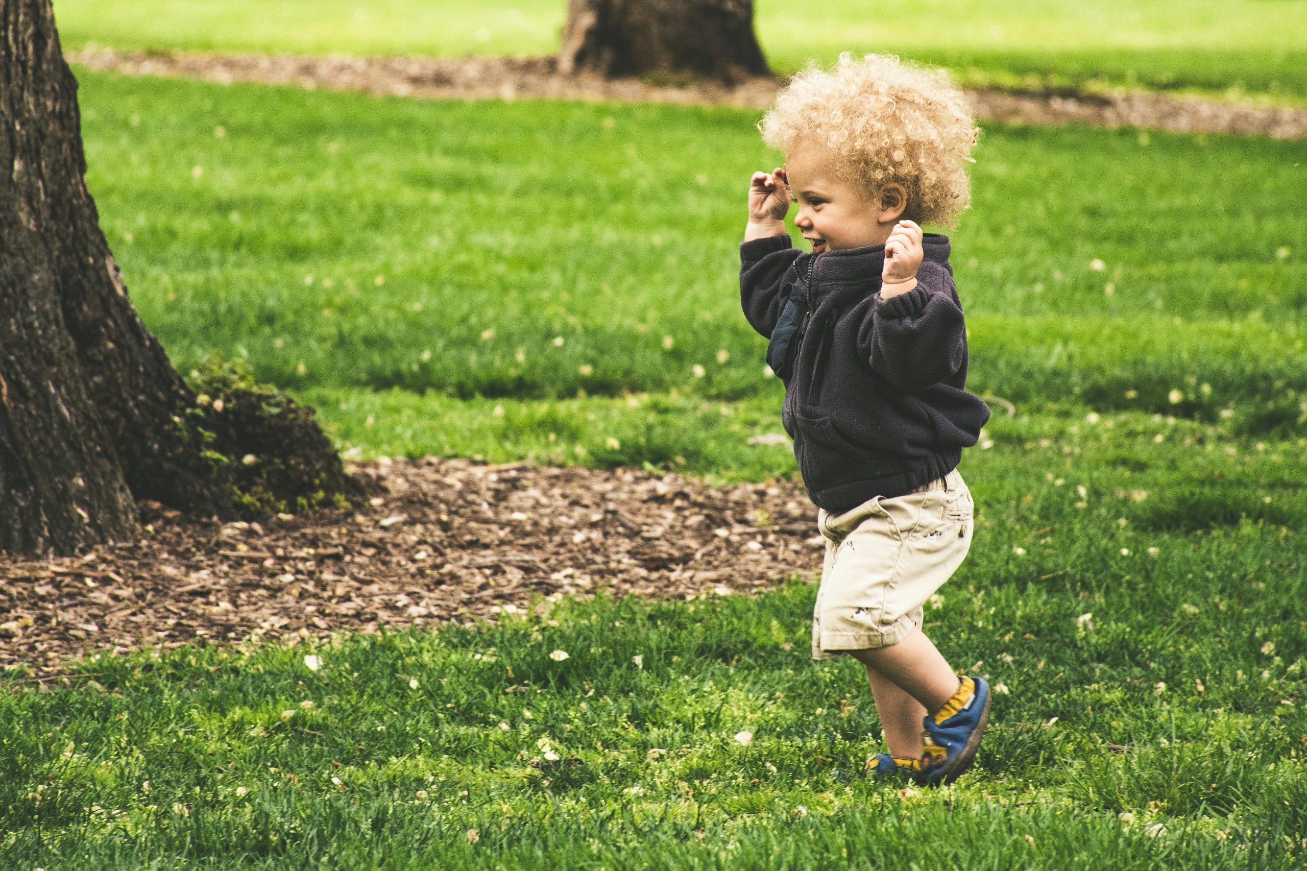 Toddler Photo of toddler running