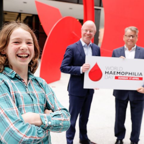 Minister for Health, Stephen Donnelly, T.D. highlights progress in haemophilia care in Ireland ahead of World Haemophilia Day this Sunday 17th April