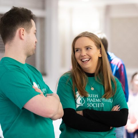 image of volunteers talking to eachother