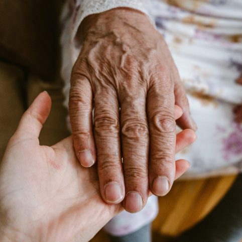 Photo of elderly person's hand