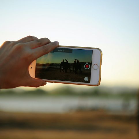 Photo of someone taking a video